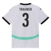 Original Fußballtrikot Österreich Gernot Trauner 3 Auswärtstrikot EURO 2024 Für Herren